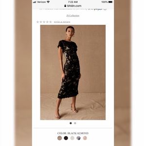 BHLDN JS Collections Black soutache dress 8